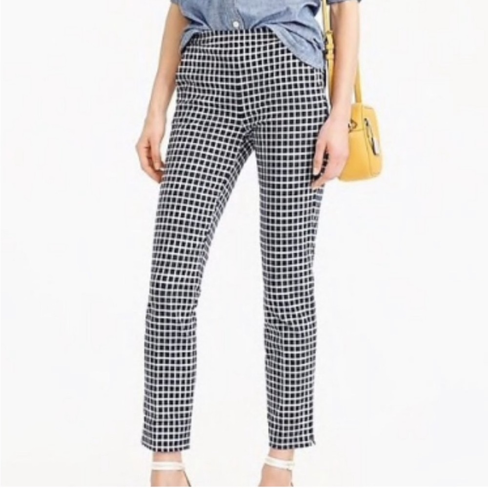 JCrew Martie pant in check